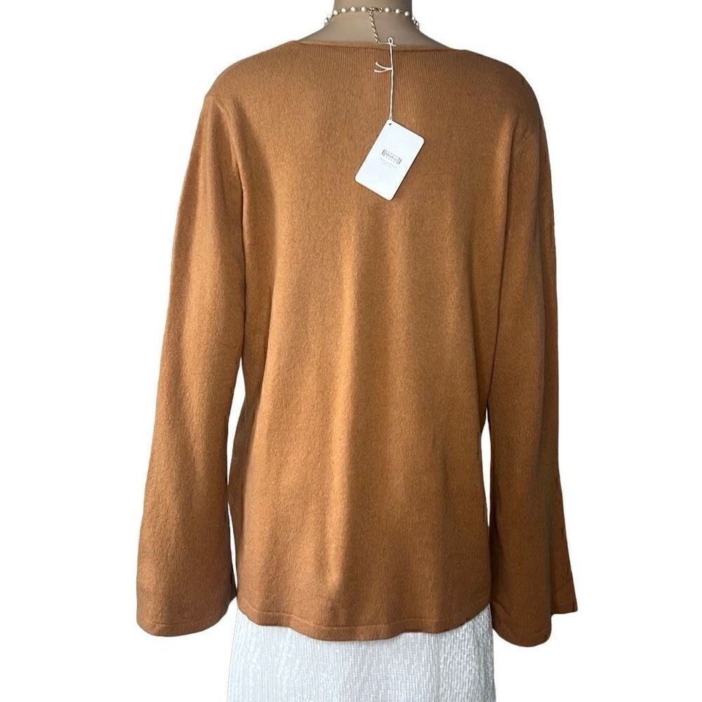 NWT Wolford 52917 Cashmere A Shape Top Long Sleeves L Lion - Picture 10 of 15